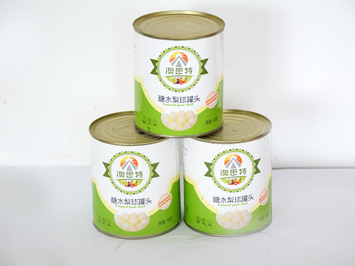 糖水梨球罐頭